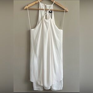 Krisa ivory sleeveless keyhole neck dress size medium